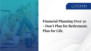 Couple discussing financial planning over 50 in Ireland
